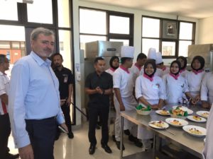 This month, our CEO, Nigel Carpenter visited the Lombok Tourism Polytechnic.